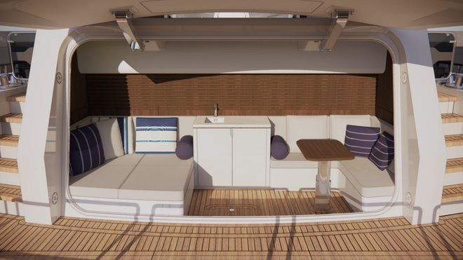 开元体育美国Lazzara Yachts 31米“超高容积”游艇内部效果图揭晓(图6)